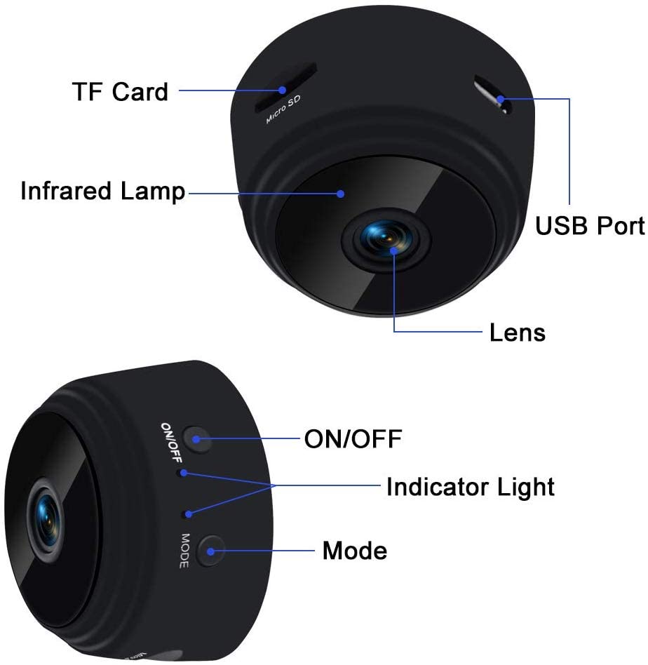 HD Wi-Fi Wireless (Home Shop) Security Camera 1080p Audio Video Live