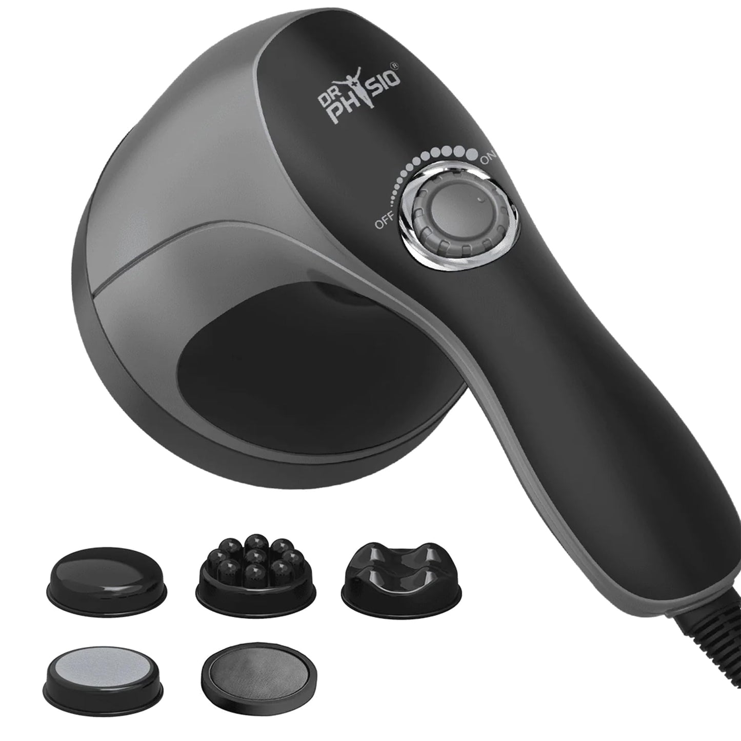 Body Pain Dr Physio USA Electric Full Body Massager for Pain Relief of Back, Leg & Foot, White