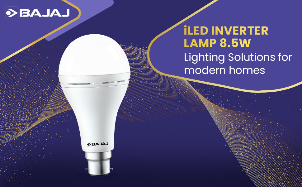 LED 12W Rechargeable Emergency Inverter LED Bulb | Cool Day Light | Upto 3 Hours Battery | B22D | (Pack of 3, White)